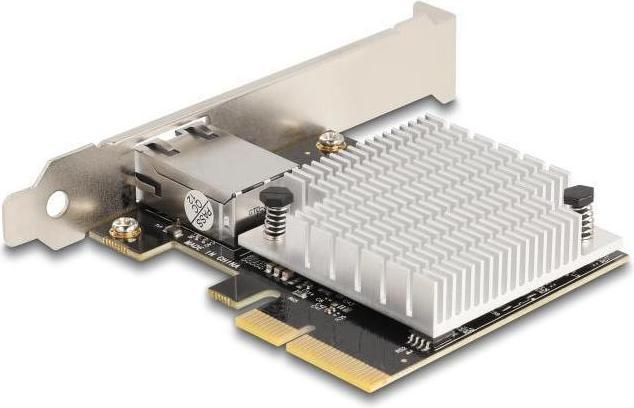 Actual product image Delock 90758 - PCI Express x4 network card 10 Gigabit LAN 1 x RJ45 AQC107S (PCI-E x4)