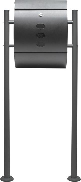 Produktbild Wiltec Briefkasten V18 Anthrazit pulverbeschichtet mit Ständer Standbriefkasten