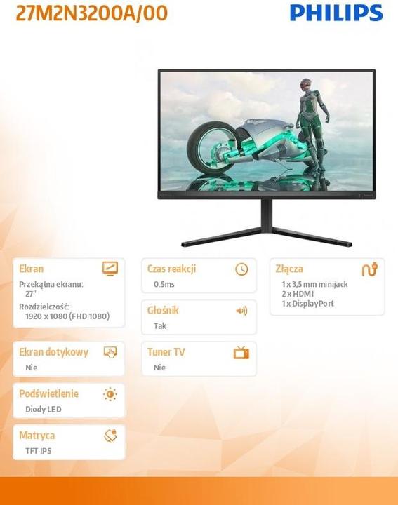 Image du produit Philips 68,5cm (27,0") 27M2N3200A 16:09 2xHDMI+DP IPS bl/gr détail (1920 x 1080 pixels, 27")