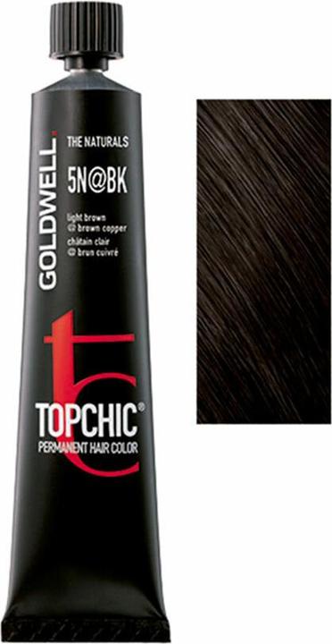 Actual product image Goldwell Topchic Elumenated (5N@BK light brown elumenated brown copper)