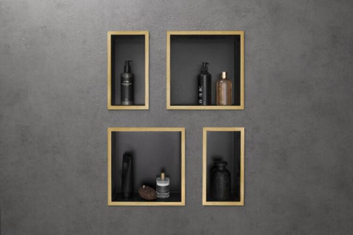 Actual product image hansgrohe HG wall niche XtraStoris Individual ma-sw 300x300x100mm design frame pol. go