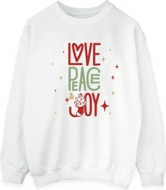 Actual product image Disney Mens The Aristocats Marie Love Peace Joy Cotton Sweatshirt (XL)