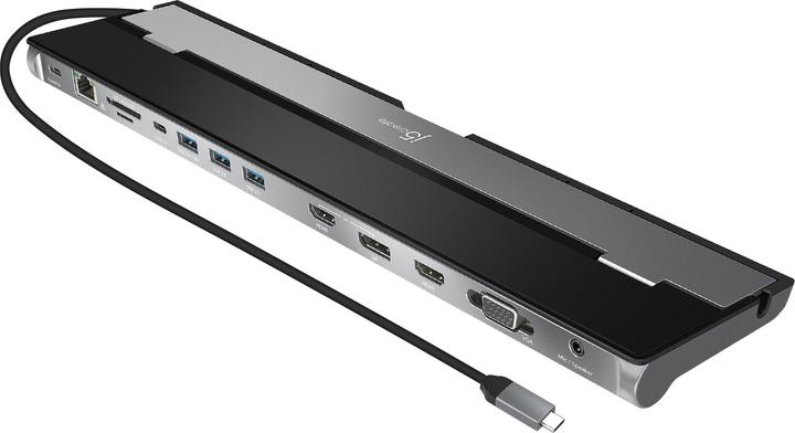 Image du produit j5Create Triple Display Dock (USB-C, USB-A, 12 Ports)
