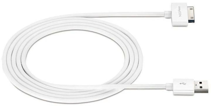 Actual product image deleyCON 30Pin Dock-USB cable 2m, white (2 m, USB 2.0)