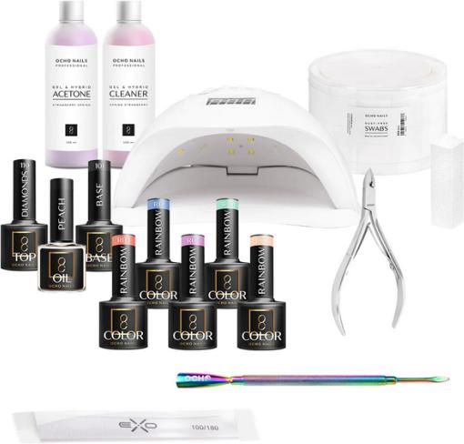 Produktbild Ocho Nails Gellack Starter Set 4 (Nagellacktrockner)