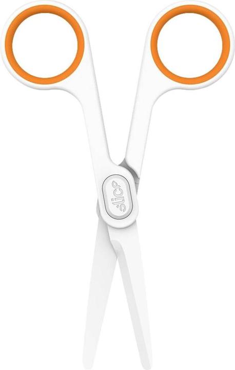 Actual product image Slice 10544 Universal scissors left-handed, right-handed 141 mm White, orange (14.10 cm)