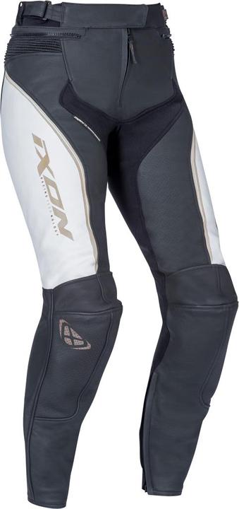 Image du produit Ixon TRINITY Damenlederhose weiss-schwarz-gold L (Femmes, L)