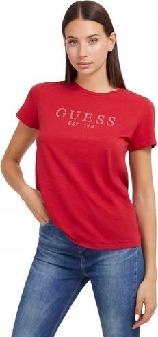 Guess Damen T-Shirt 1981 Crystal Easy Tee (XS)