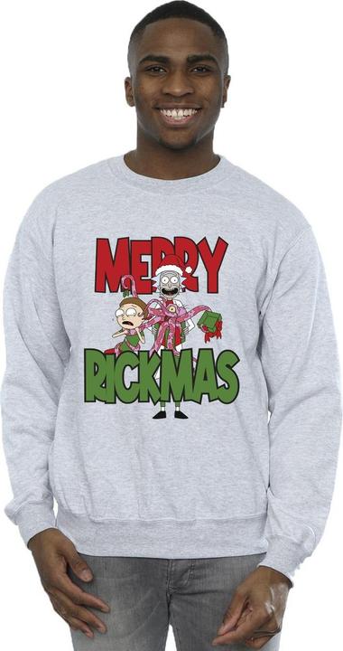 Actual product image Rick And Morty Mens Merry Rickmas Sweatshirt (S)