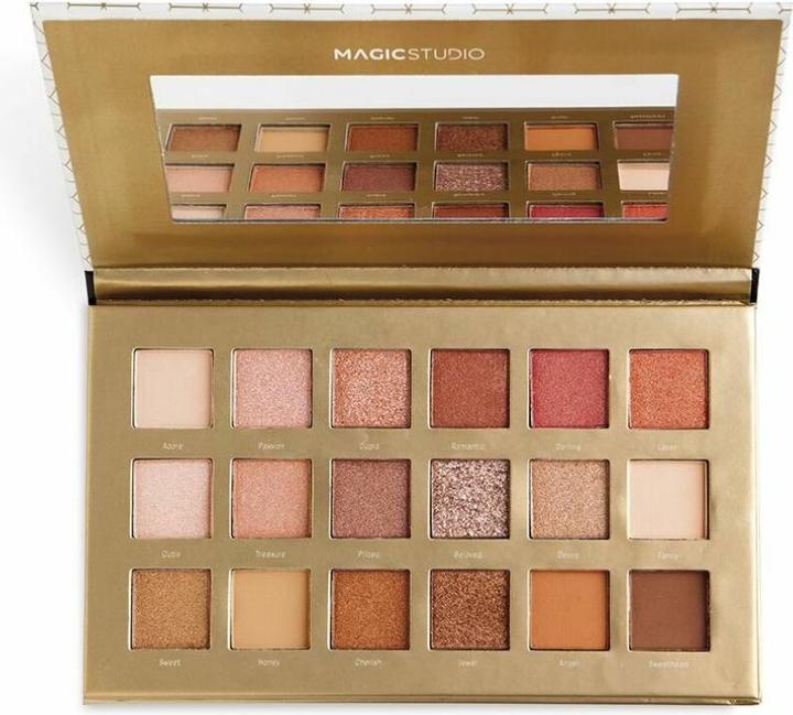 Image du produit IDC Institute EYESHADOW PALETTE 18 couleurs #diamond 1 u (Beige)