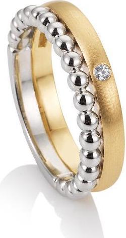 Image du produit Breuning BAGUE - BRILLE. 0,03 Ct. H/si (61, Or 750/18 K)