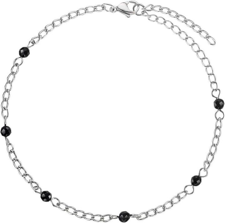Actual product image Bijouteria Anklet (Stainless steel, Synthetic pearl, 27 cm)