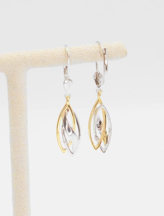 Produktbild Muau Ohrhänger (750, Weissgold, 18K Gelbgold)