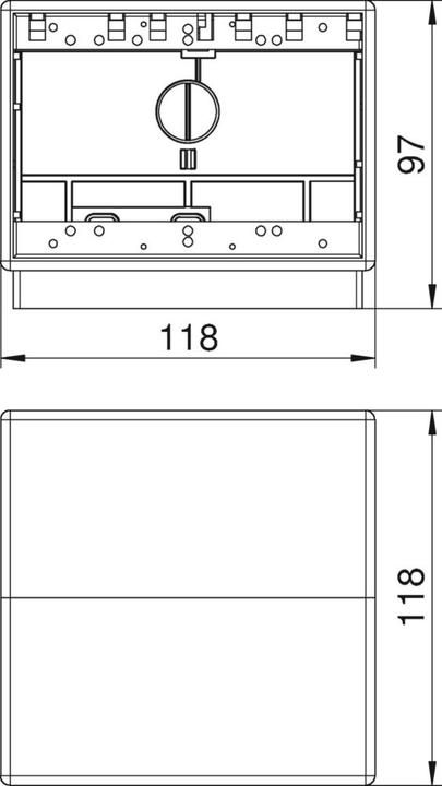 Actual product image OBO Bettermann OBO T4B00C/7011 34700A4 Teli tank empty