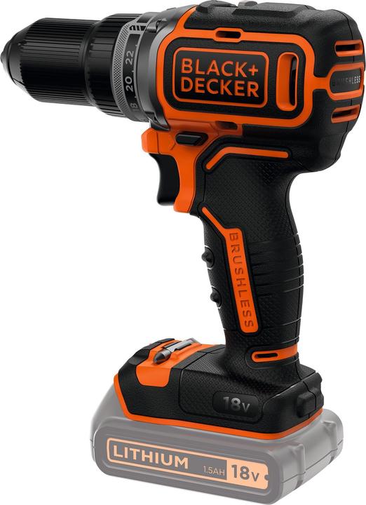 Productafbeelding Black & Decker Accuboormachine BL186N-XJ, 18,0V (Oplaadbare batterij)