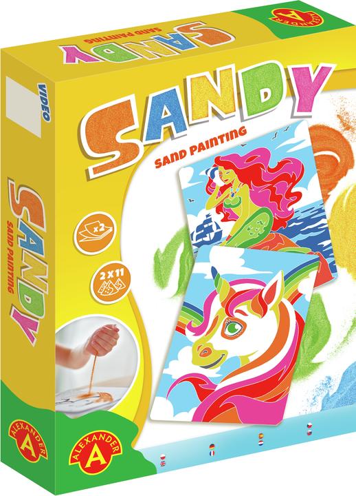 Actual product image Selecta Spielzeug Sandy Sand Painting Unicorn and Mermaid