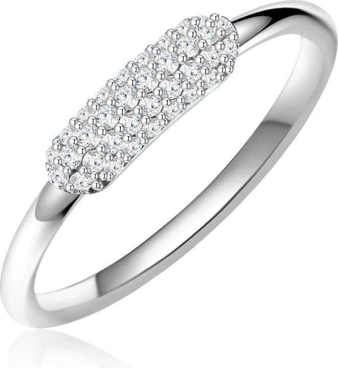 Actual product image Glanzstücke München Ladies sterling silver cubic zirconia silver - 31648 (60, 925 Silver)
