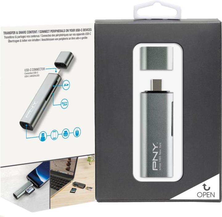 Productafbeelding PNY USB-kaartlezer (USB-C)