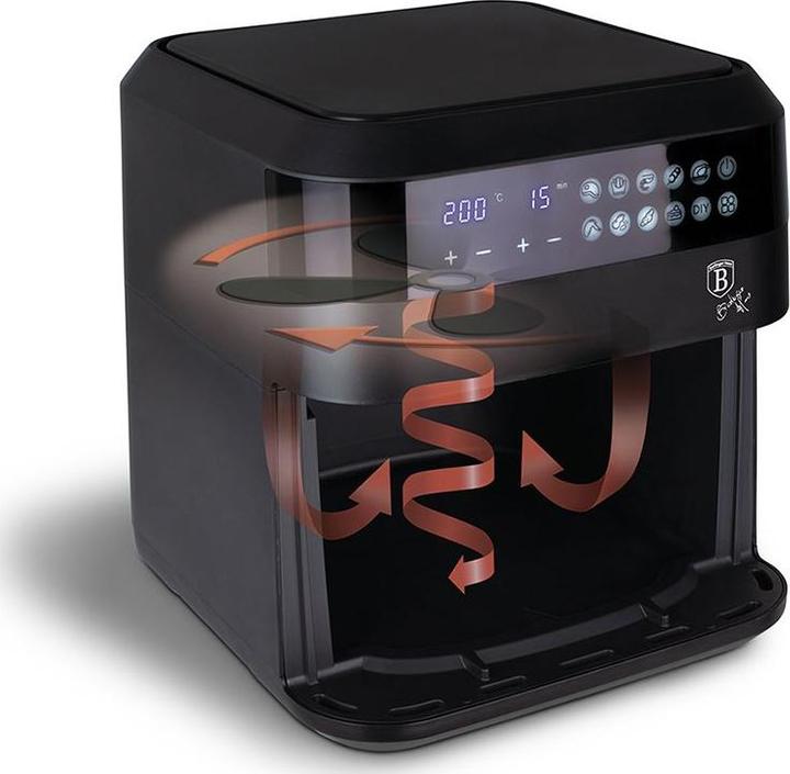 Produktbild BerlingerHaus BH9446 Air fryer, 6,3L, visible window Black Rose CollectionMona