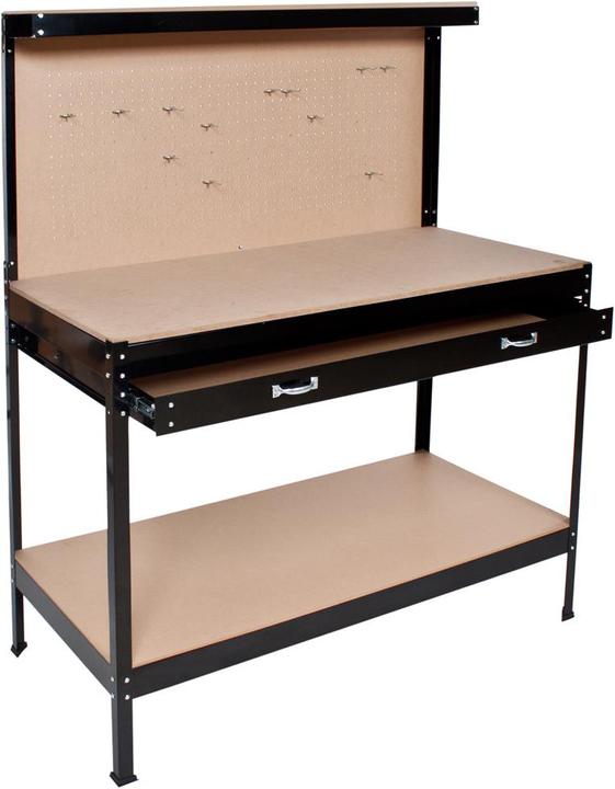 tectake Banco da lavoro (60 cm, 120 cm)