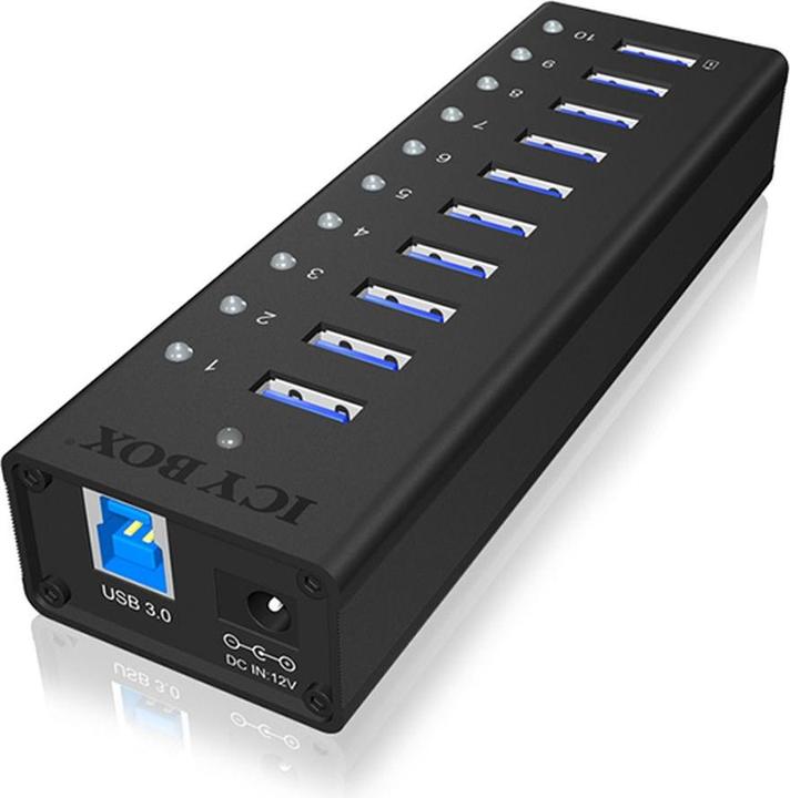 Image du produit Icy Box Ib-Ac6110 (USB-B, 10 Ports)
