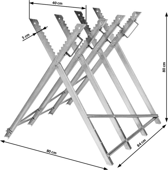 Actual product image tectake Saw block (84 cm, 84 cm)