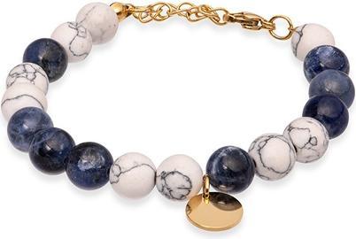 Trolli Troli - Stylish beaded bracelet with pendant VEDB0546G-SO-PET (L)