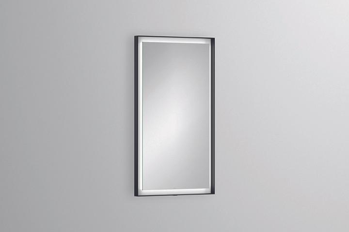 Alape LED mirror SP.FR450.S1, rectangular, W: 450mm, H: 800mm, D: 40mm, dimmable, 6741001 (45 x 80 cm)