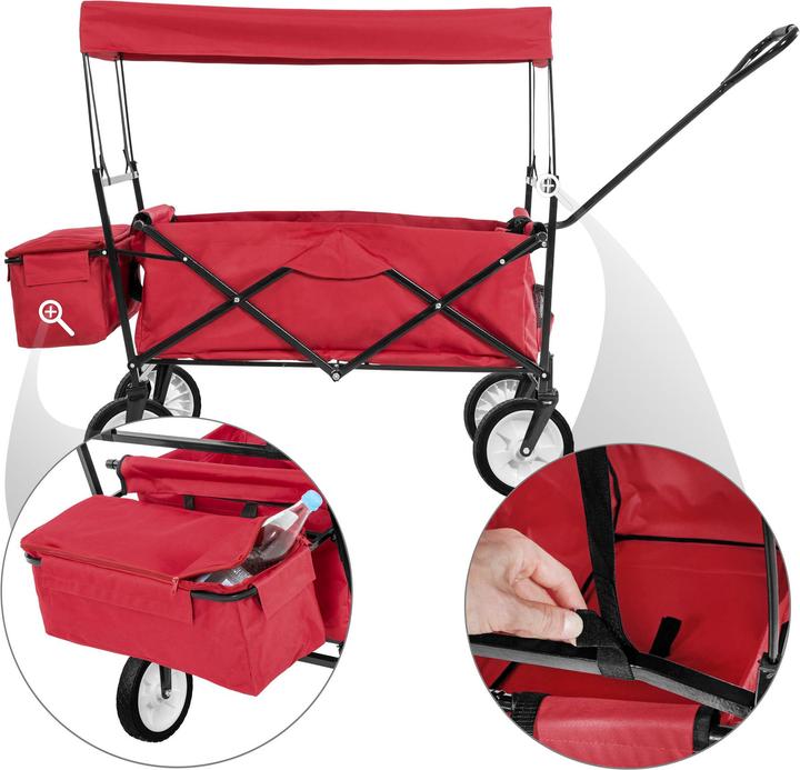 Produktbild tectake Faltbarer Bollerwagen mit Dach