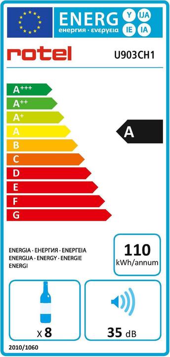Energie-Label Rotel Weinkühler
