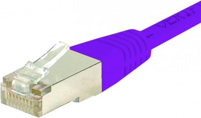 Immagine prodotto Exertis Connect Cavo patch S/FTP, PiMF, CAT.6, viola, 5,0 m Cavo patch con protezione da curvatura particolarmente (S/FTP, CAT6, 5 m)
