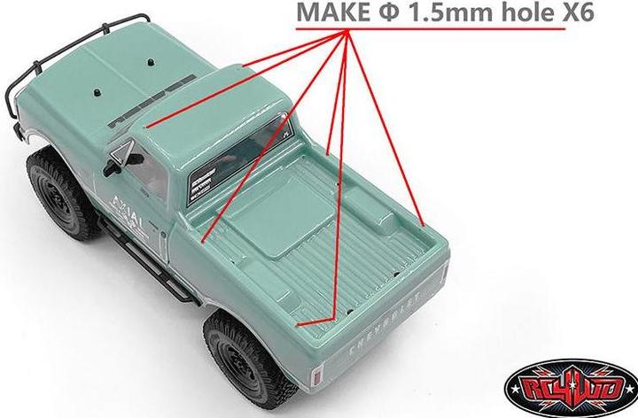 Immagine prodotto Rc4Wd Modello Convertible Top Truck Topper per SCX24 67 Chevy C10