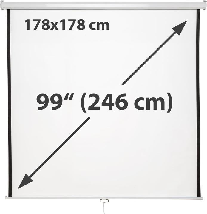 Produktbild tectake Rollo Beamer Leinwand (84.25", 1:1)