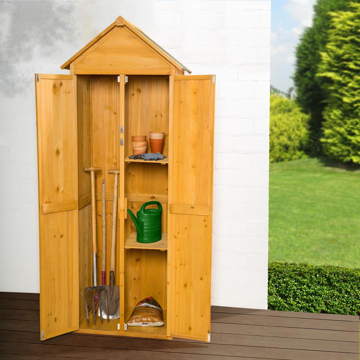 Actual product image tectake Garden storage shed with a pitched roof