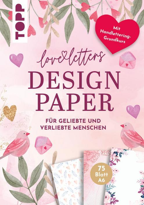 Actual product image Topp Handlettering Design Paper Pad "Love Letters", A6 (1 x)
