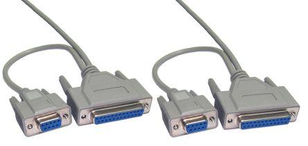Actual product image Rs Pro 2.5m DB9 DB25 to DB9 DB25 Serial Cable (2.50 m)