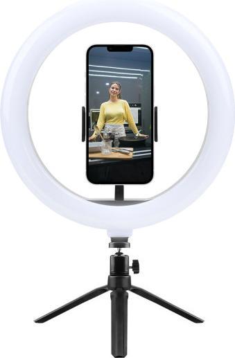 Produktbild Akashi Ringlicht + Smartphone-Halterung und Stativ (Ringleuchte)