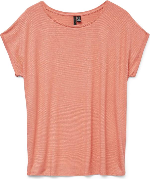 Vero Moda Vmlava Glitter Ss Top Stripe Ga