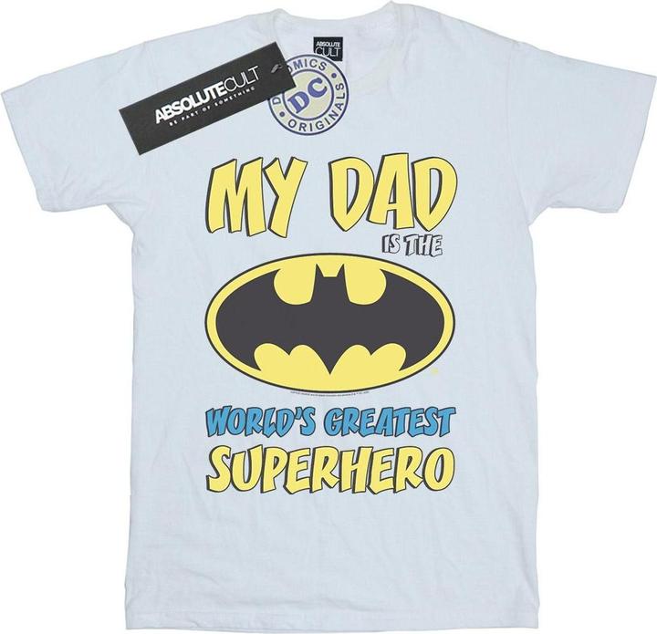 Actual product image Girls Batman World's Greatest Superhero Cotton T-Shirt (116)