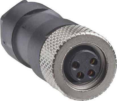 Actual product image Schneider Electric Socket, M8, 4-pin, straight, XZCC8FDM40V