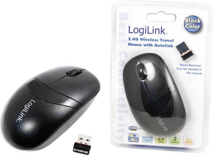 Immagine prodotto LogiLink Mouse ottico senza fili 2.4 GHz Mini con Autolink (Senza fili)