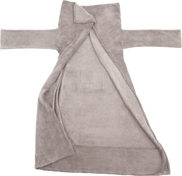 Actual product image tectake 2x cuddly blanket with sleeves (200 x 170 cm)