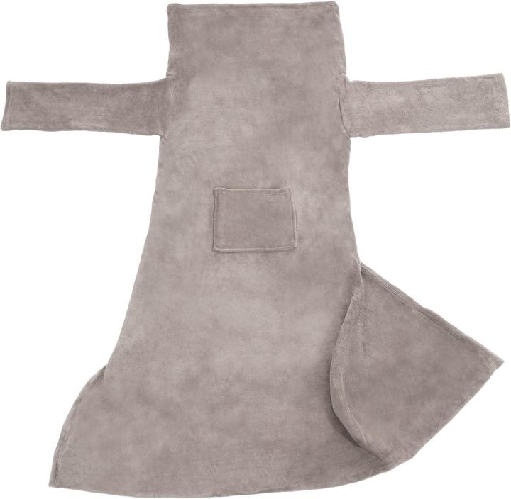 Actual product image tectake 2x cuddly blanket with sleeves (200 x 170 cm)