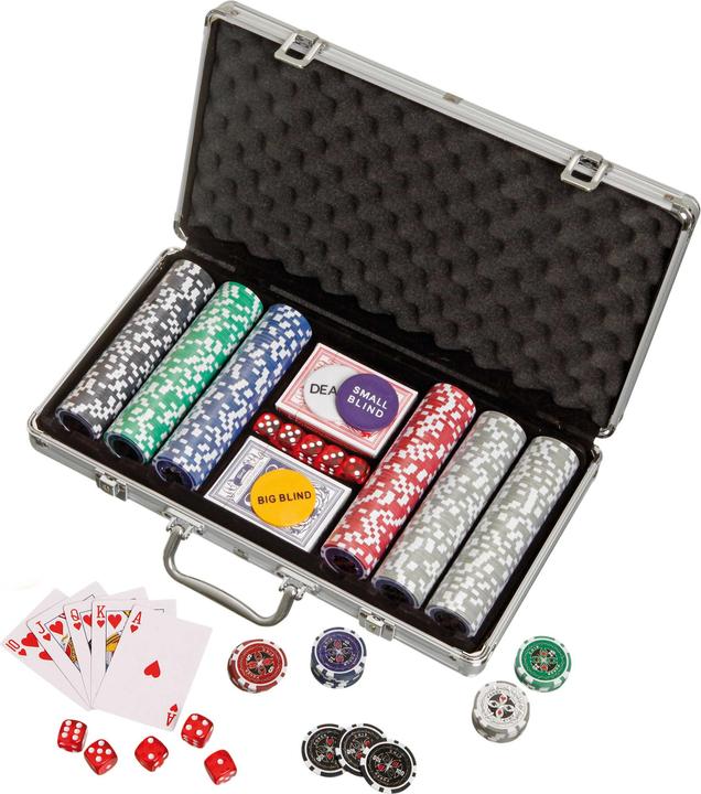 Philos jetons de poker, caisse en aluminium (Allemand)