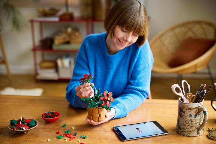 Actual product image LEGO Poinsettia (10370, LEGO Icons)