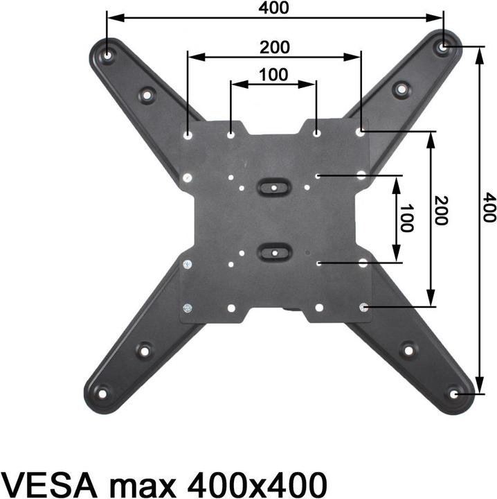 Image du produit tectake Support TV mural (Mur, 55", 100 kg)