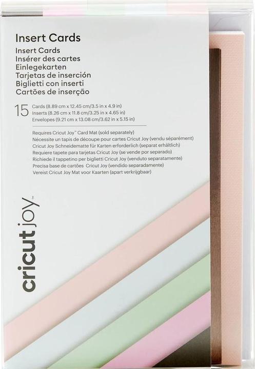Image du produit Cricut Carte vierge Joy marron/rose/gris clair, 15 pièces (15 pcs)