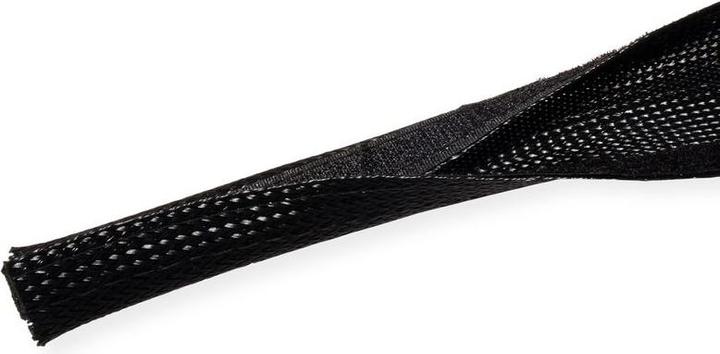 Produktbild Roline PVC Gewebeschlauch für Kabelbündelung, schwarz, 2,5 m (250 cm)