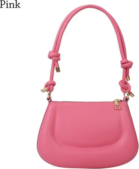 Only-Bags.Store PU Leder Umhängetasche Solid Color Unterarmtasche Messenger Bag Crossbody Bags