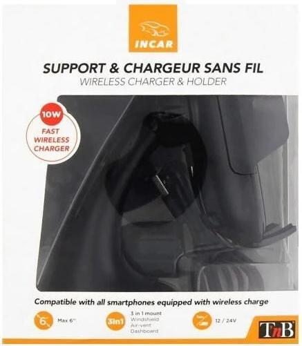 Actual product image T'nB Universal 3 in 1 Qi Car Mount